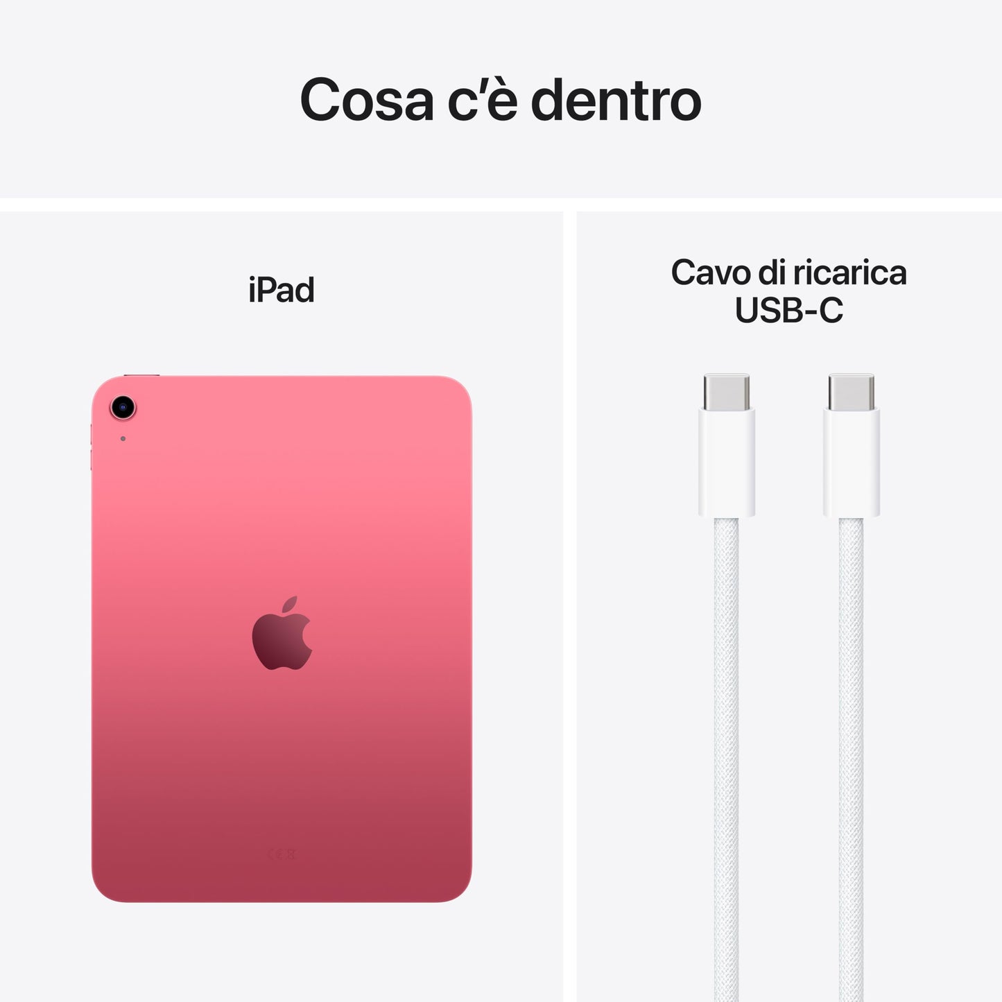 Apple iPad con chip A16: display Liquid Retina da 11'', 128 GB, Wi Fi 6, fotocamera frontale e posteriore da 12MP, Touch ID, autonomia di un giorno intero di batteria — Argento
