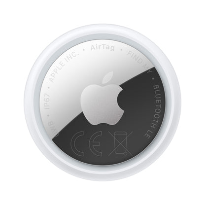 Apple AirTag (seconda generazione): utile per localizzare portachiavi, portafogli e molto altro; funziona emettendo un suono; si configura con un semplice tap da iPhone o iPad