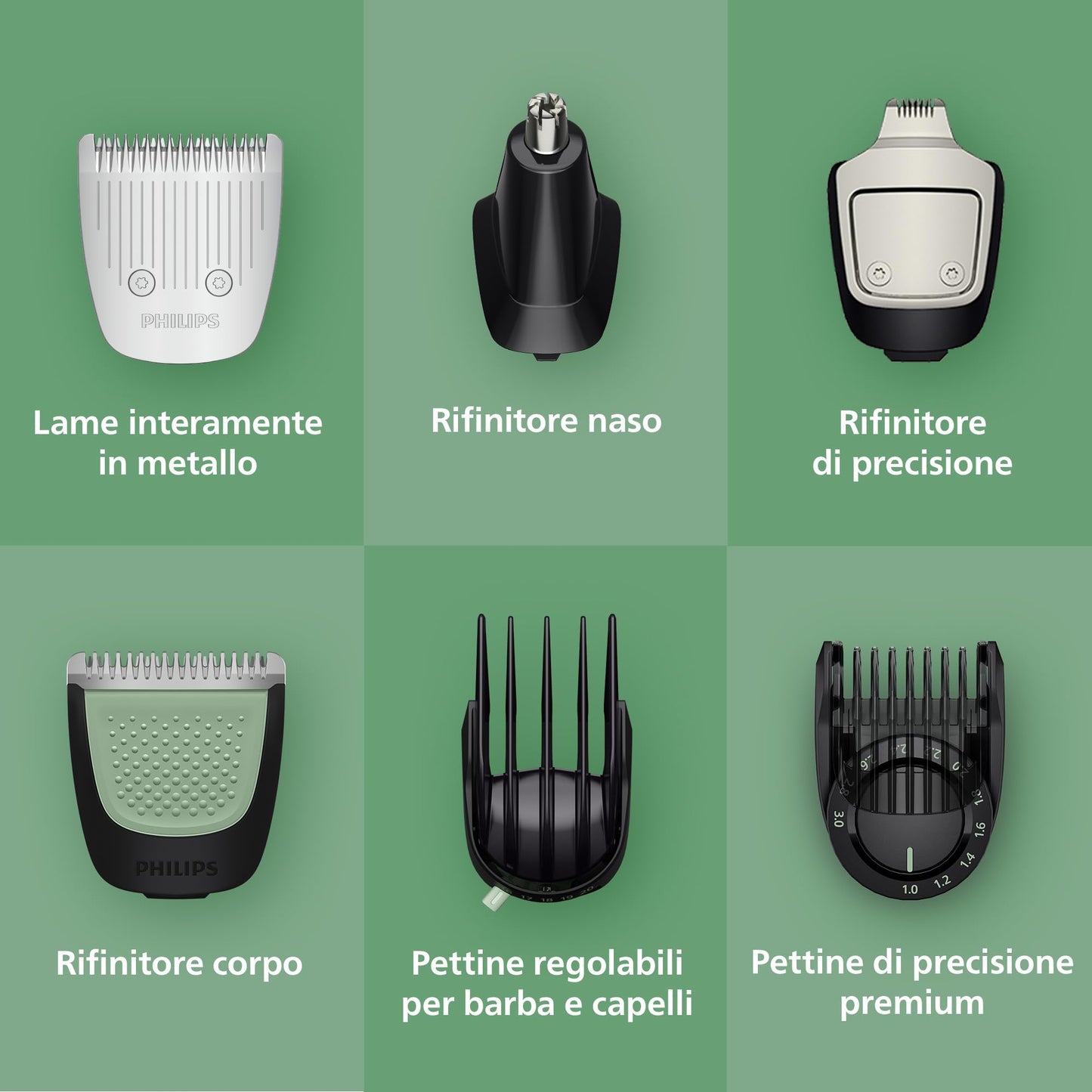 Philips Multigroom Serie 7000 | Rifinitore All-in-One 16-in-1 (MG7931/15)