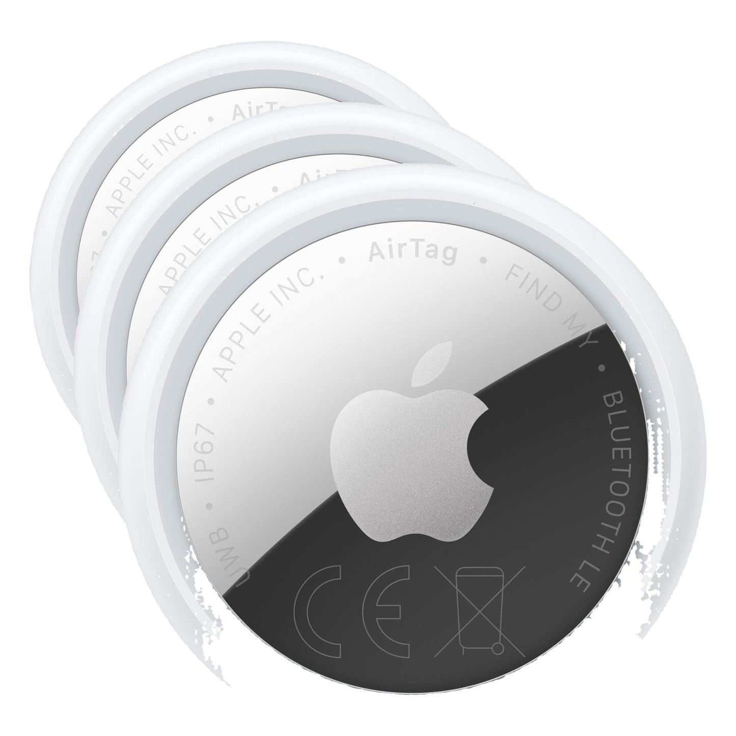 Apple AirTag (seconda generazione): utile per localizzare portachiavi, portafogli e molto altro; funziona emettendo un suono; si configura con un semplice tap da iPhone o iPad