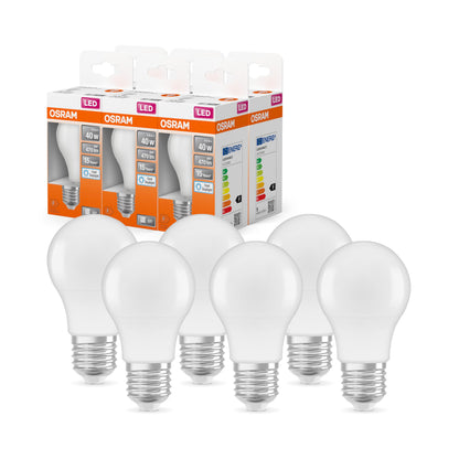 Osram LED Base Classic A Lampada, a Forma di Lampadina con Attacco E27, non dimmerabile, Sostituisce 100 watt, Opaca, Bianco Freddo, 4000 Kelvin, Confezione da 3